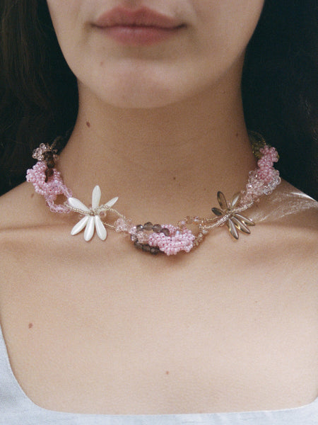 collier Dila rose