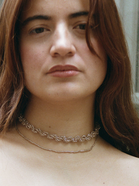 collier Essa brun doré