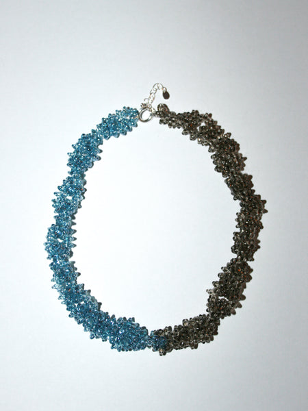 collier Assak brun bleu