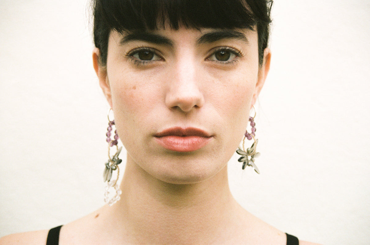 Boucles Dila violet – Jacob